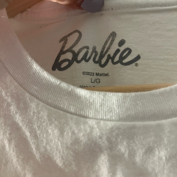 Official Mattel Barbie pink logo t-shirt - Picture 4 of 5